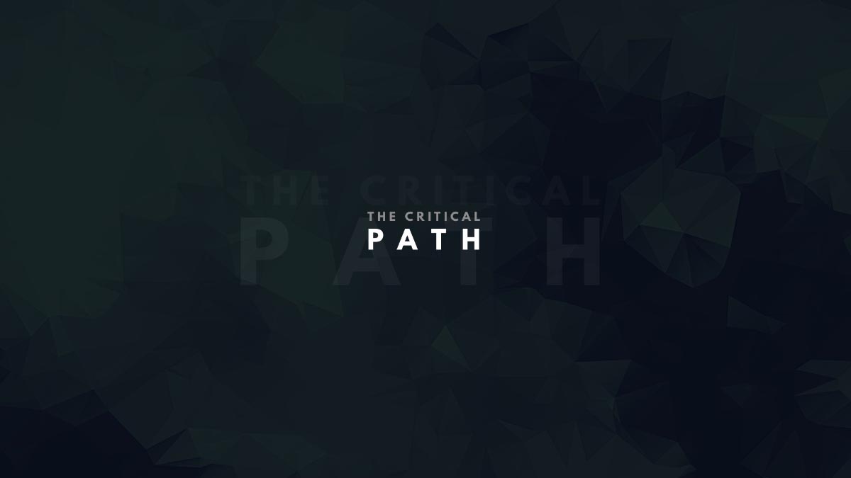 The Critical Path title slide