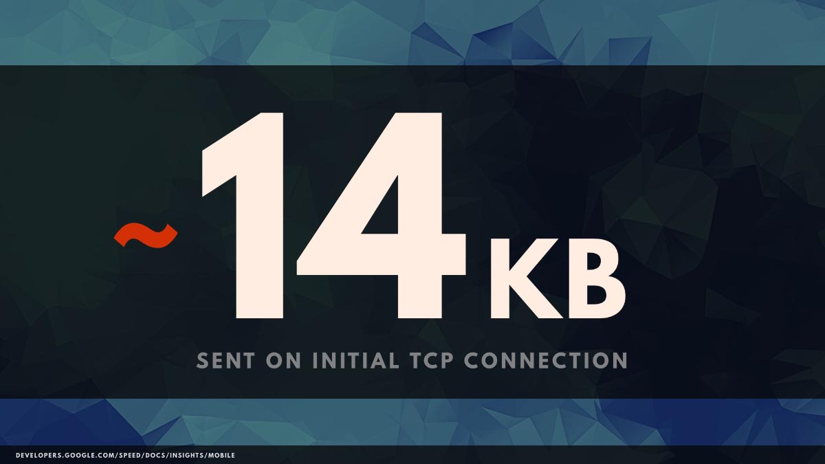 ~14KB sent on initial TCP connection