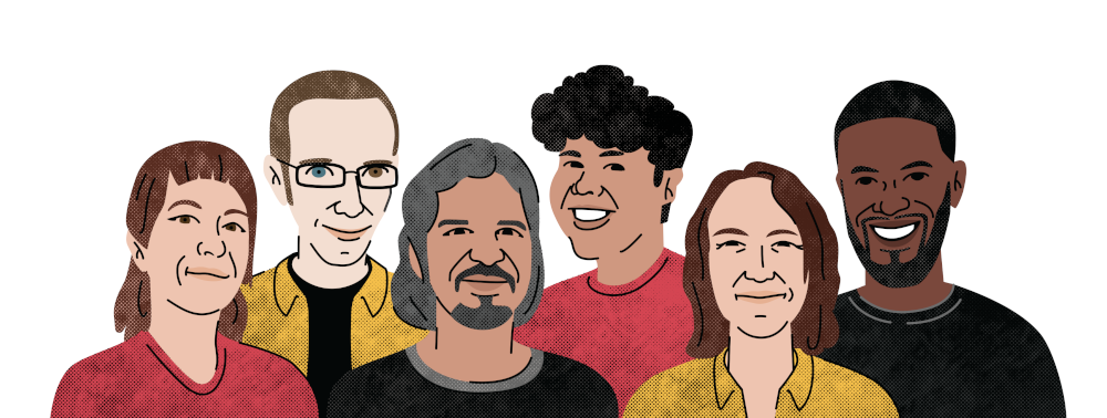 An illustration of the Bocoup team